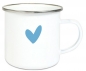Preview: ♥ Tasse Emailletasse Regenbogen, Junge, Einschulung KITA Wunschname, Dankeschön, Geburtstag, Abschied, Jubiläum, Geschenk, Kommunion, Firmung Konfirmation, Becher von Lüttentüddel